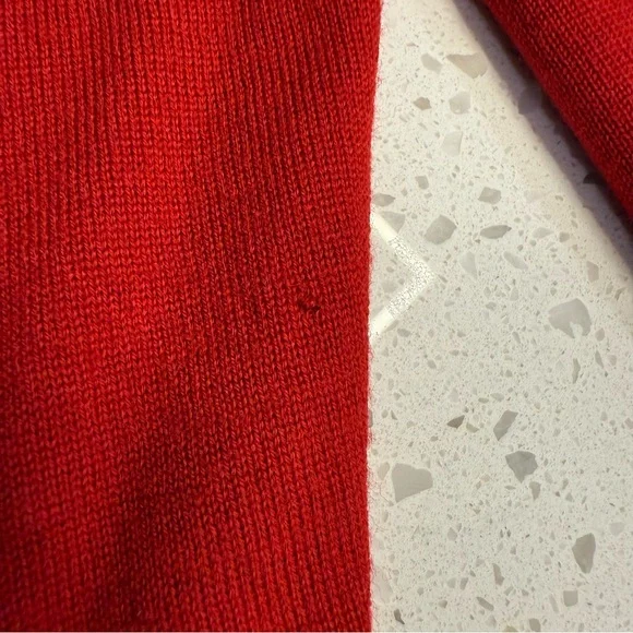 Polo Ralph Lauren Merino Wool V-Neck Sweater Red Men’s XXL Slim Fit - Picture 12 of 12